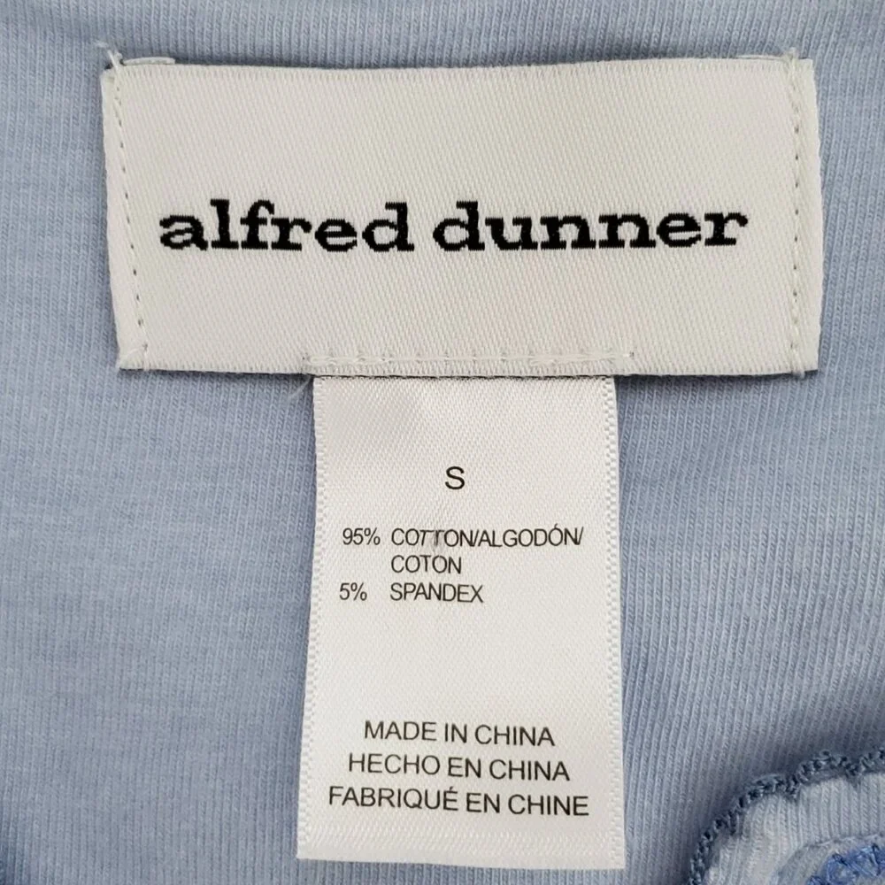Alfred Dunner Blue Ombre Embroidered Embellished Knit Top NEW NWT Size S - Picture 10 of 14